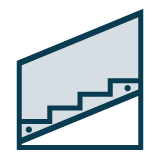 Balustrada na rotulach ikona