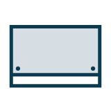 Balustrada szklana ikona