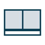 Balustrada w profilu ikona